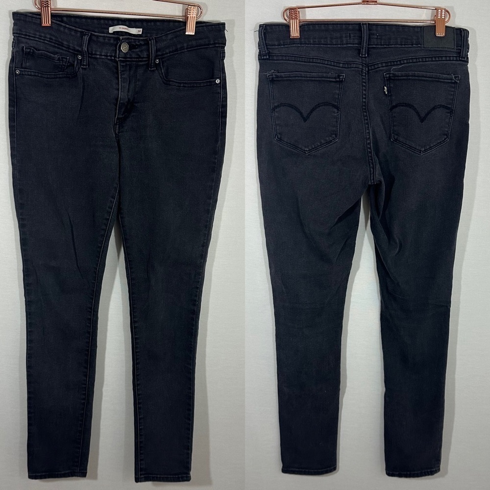 Levi’s 711 Skinny Jean in Black Mid Rise Size 30